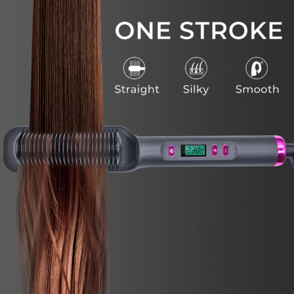 Electric Hair Brush Straightener by Coseey