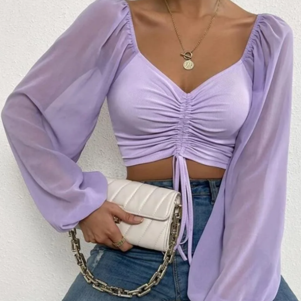 Bell Sleeve Summer Blouse for Women