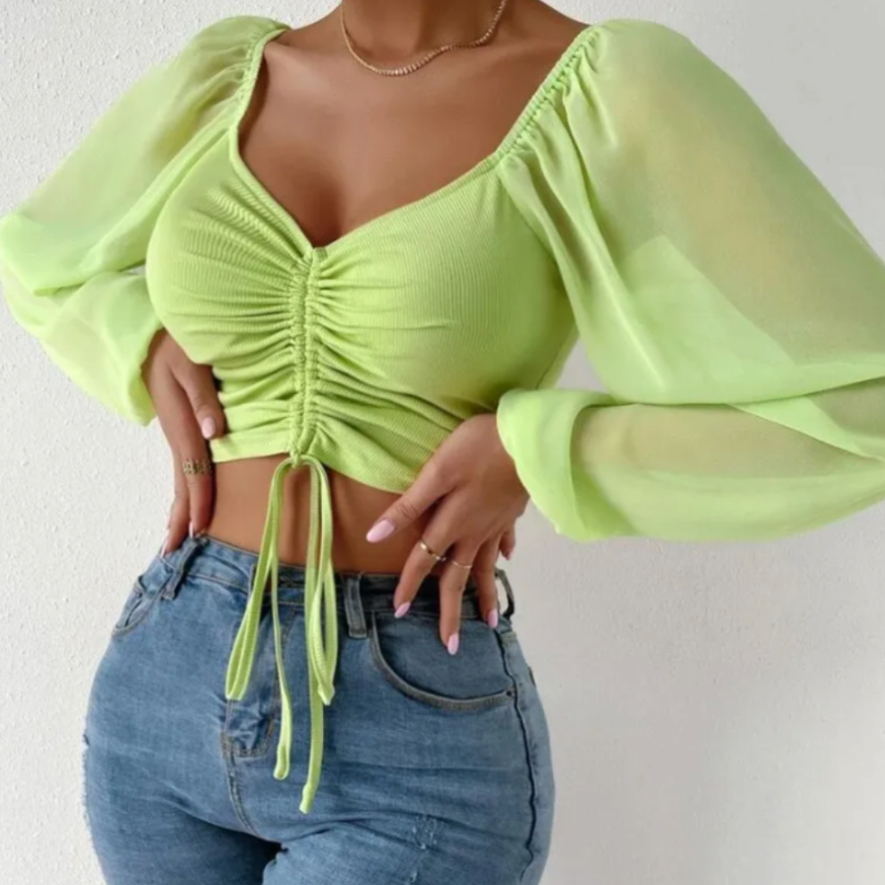 Bell Sleeve Summer Blouse for Women