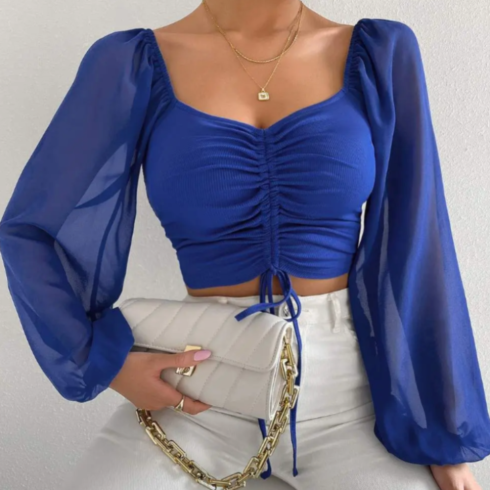 Bell Sleeve Summer Blouse for Women