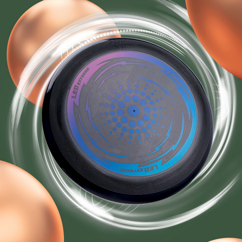 LED Flying Disc with Rechargeable Battery