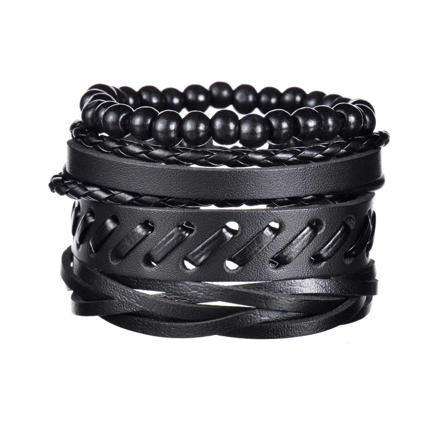 Contemporary Men's Layered Wristband
