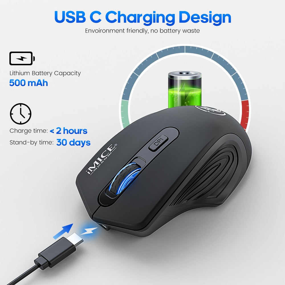 Wireless Silent Bluetooth Mouse - Dragon Edition
