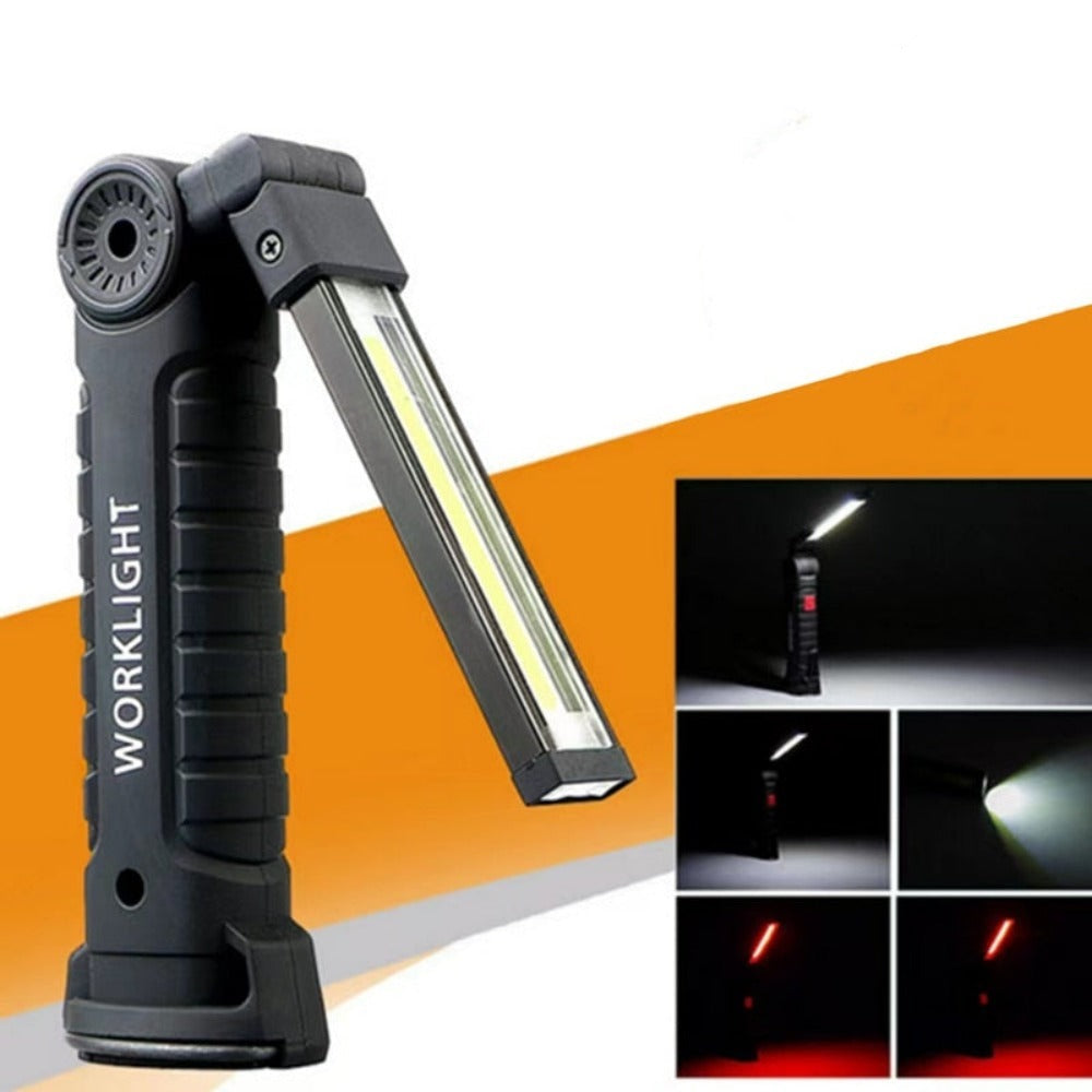 Magnetic Base Flashlight - Portable and Convenient