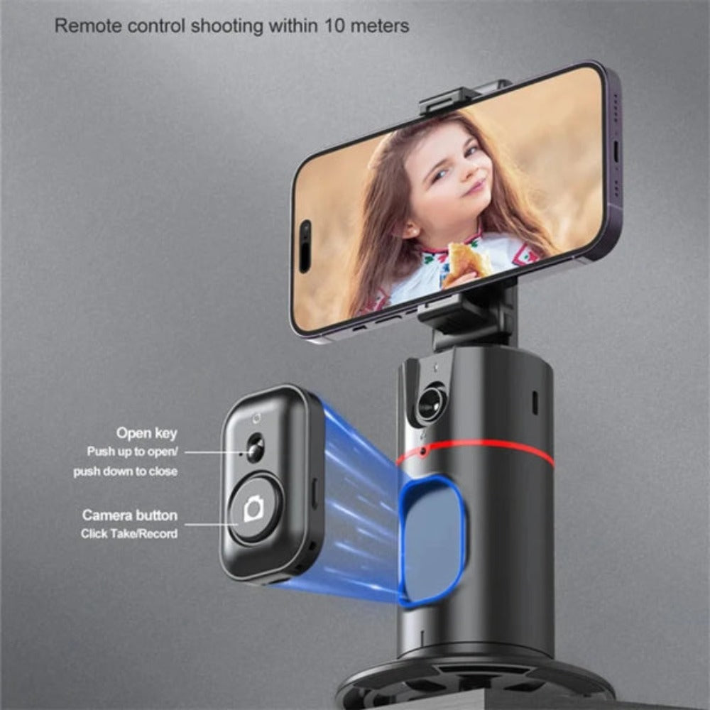 SmartTrack Stabilizer: Precise Facial Tracking with Detachable Selfie Light