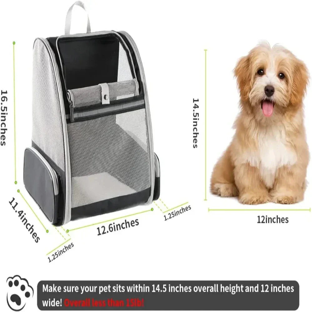 Pet Travel Backpack - Airy and Ventilated
