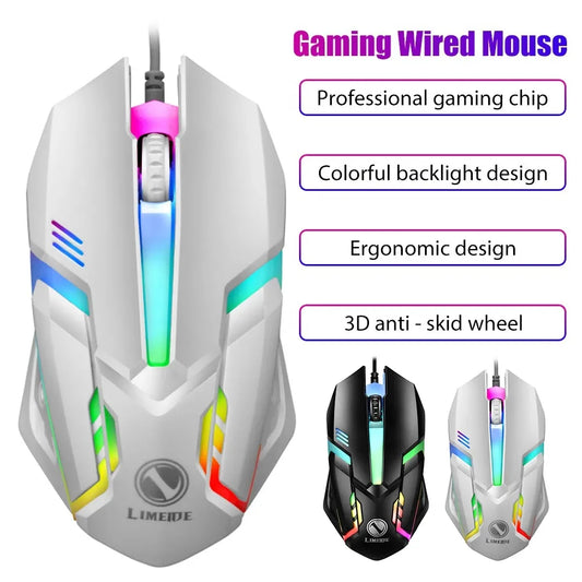 Vibrant Illuminated Wired Gaming Mouse