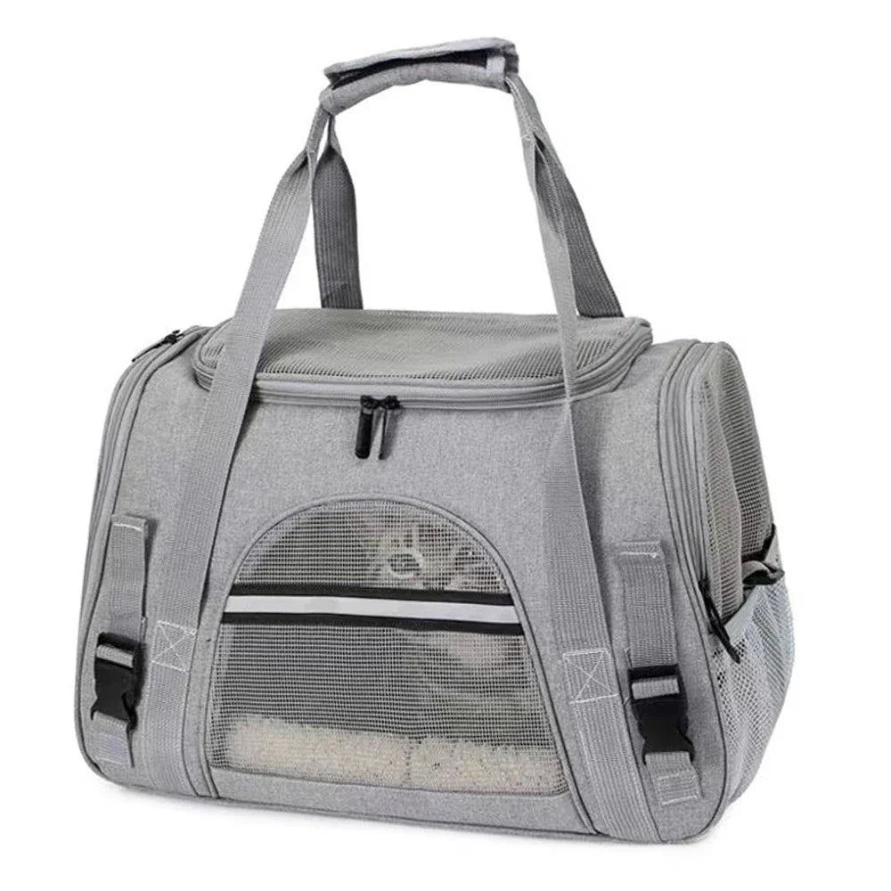 Pet Carrier Bag with Mesh Ventilation for Breathability and Multi-purpose Use
