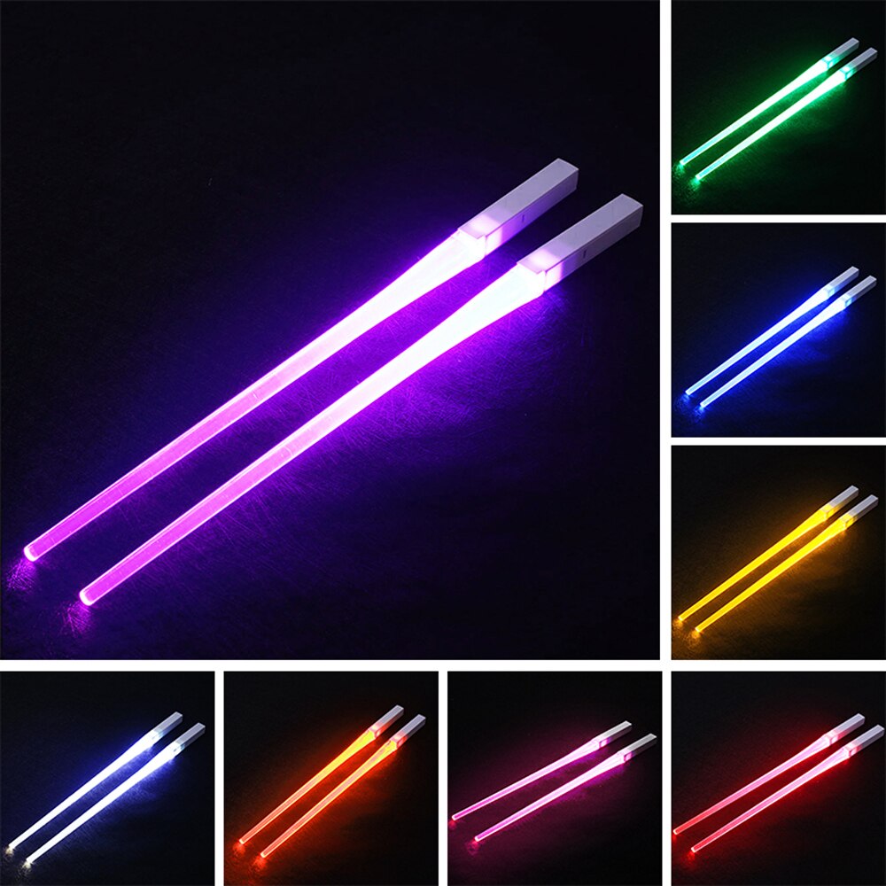 Chopsticks with Illuminated Tips