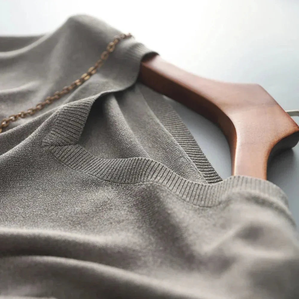 Lightweight Women's Knit Top with a Relaxed Fit