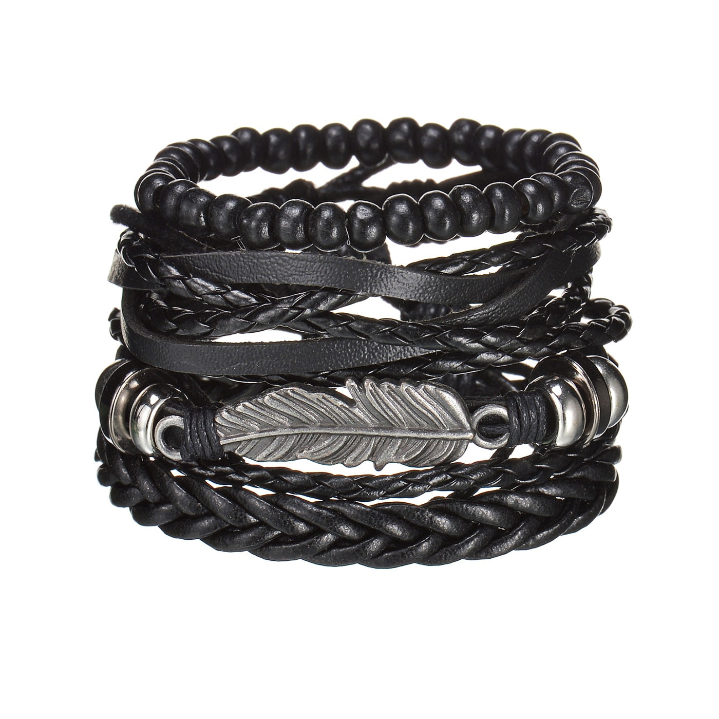 Contemporary Men's Layered Wristband
