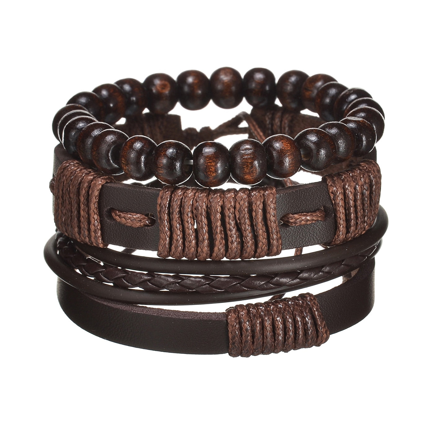 Contemporary Men's Layered Wristband