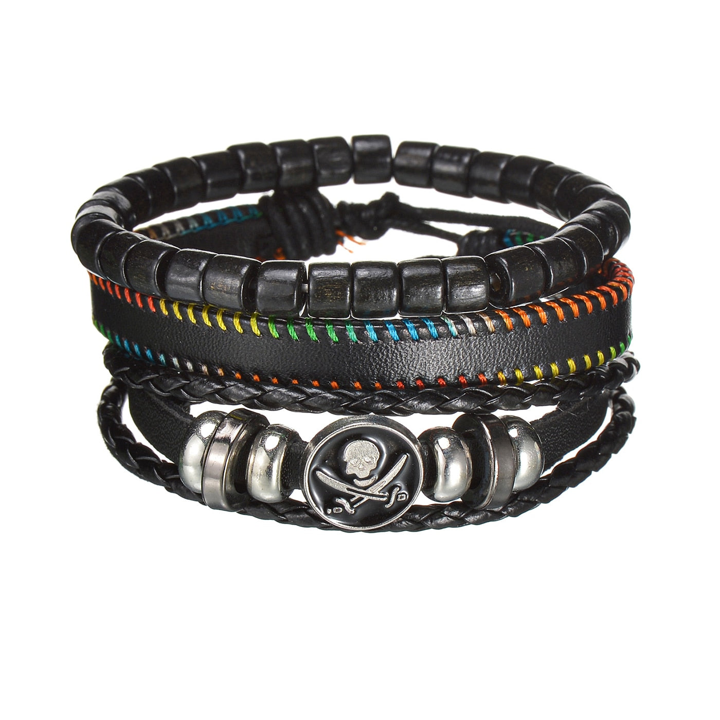 Contemporary Men's Layered Wristband