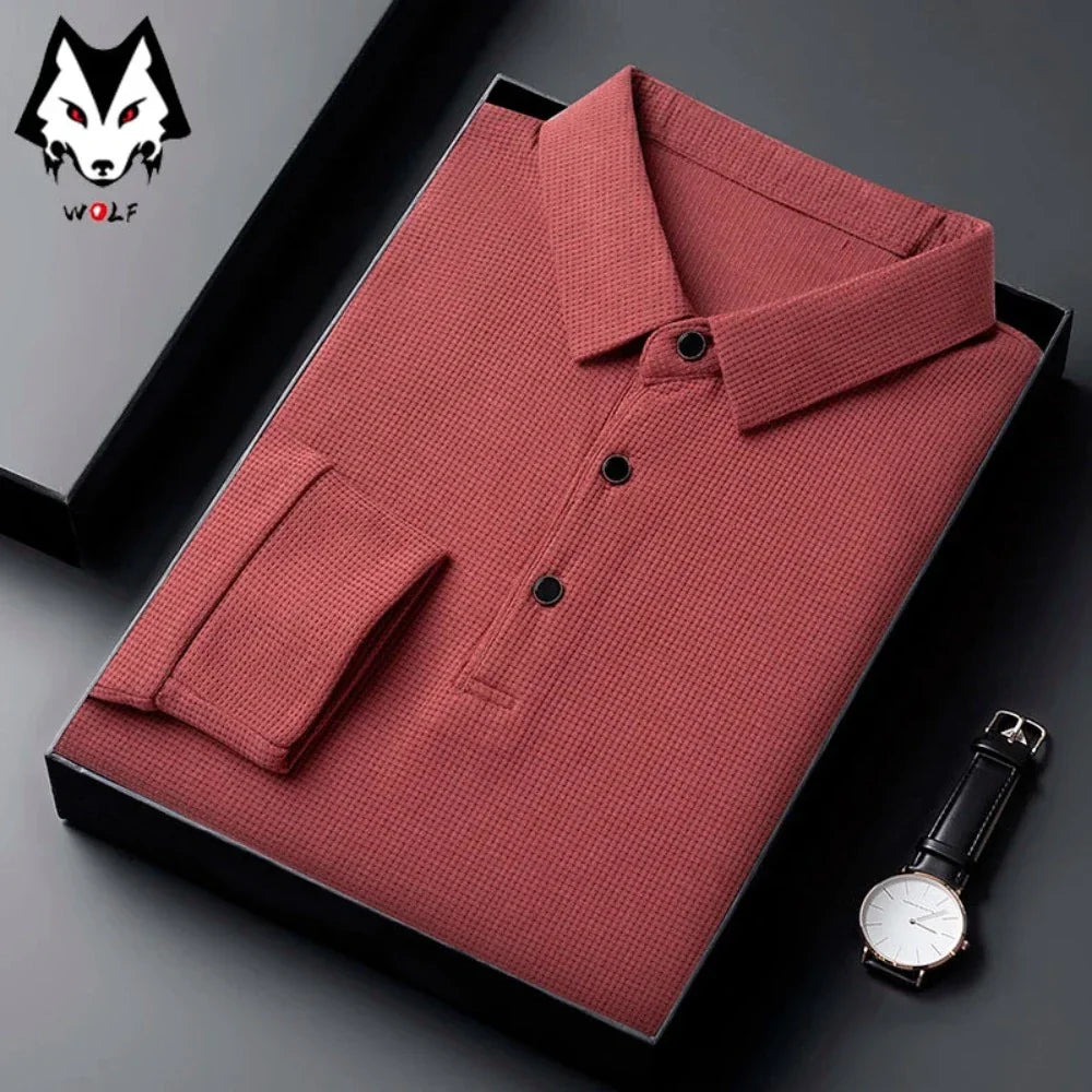 Long-Sleeved Polo Shirt for Men: A Timeless Classic