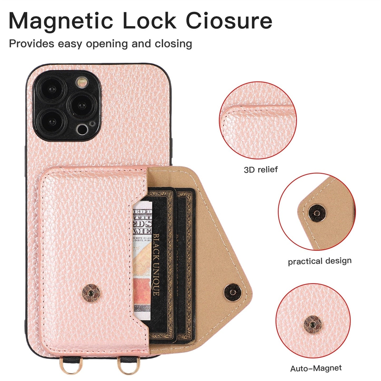 Streamlined Phone Cover with Attached Side Pocket and Carry Strap