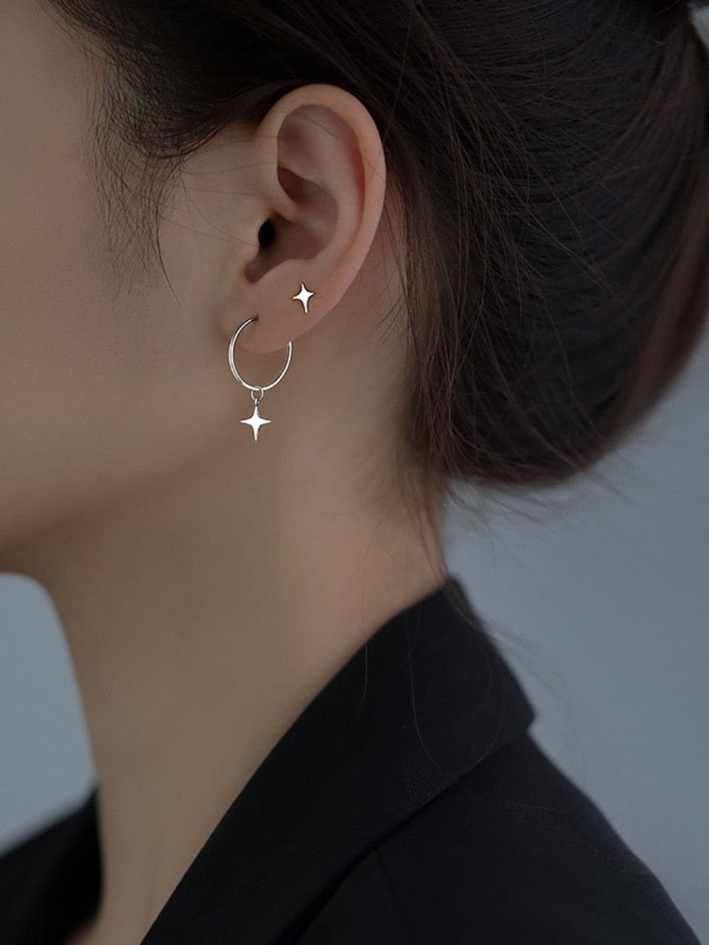 Earrings with Starry Hope Motif