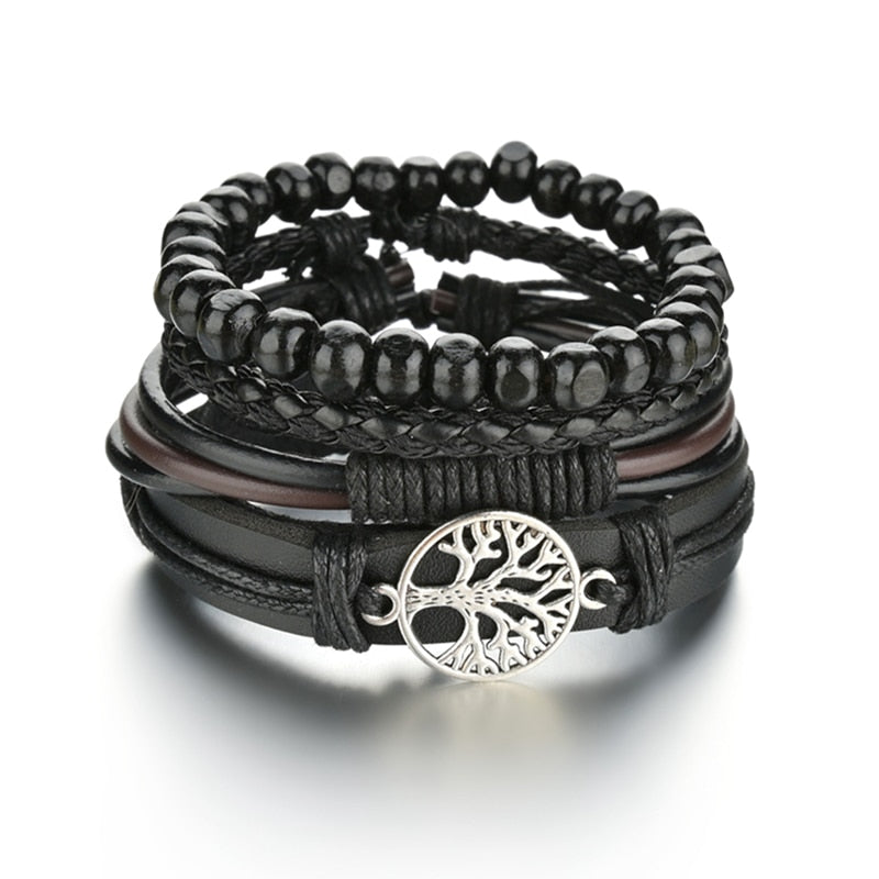 Gothic Layered Bracelet for Men