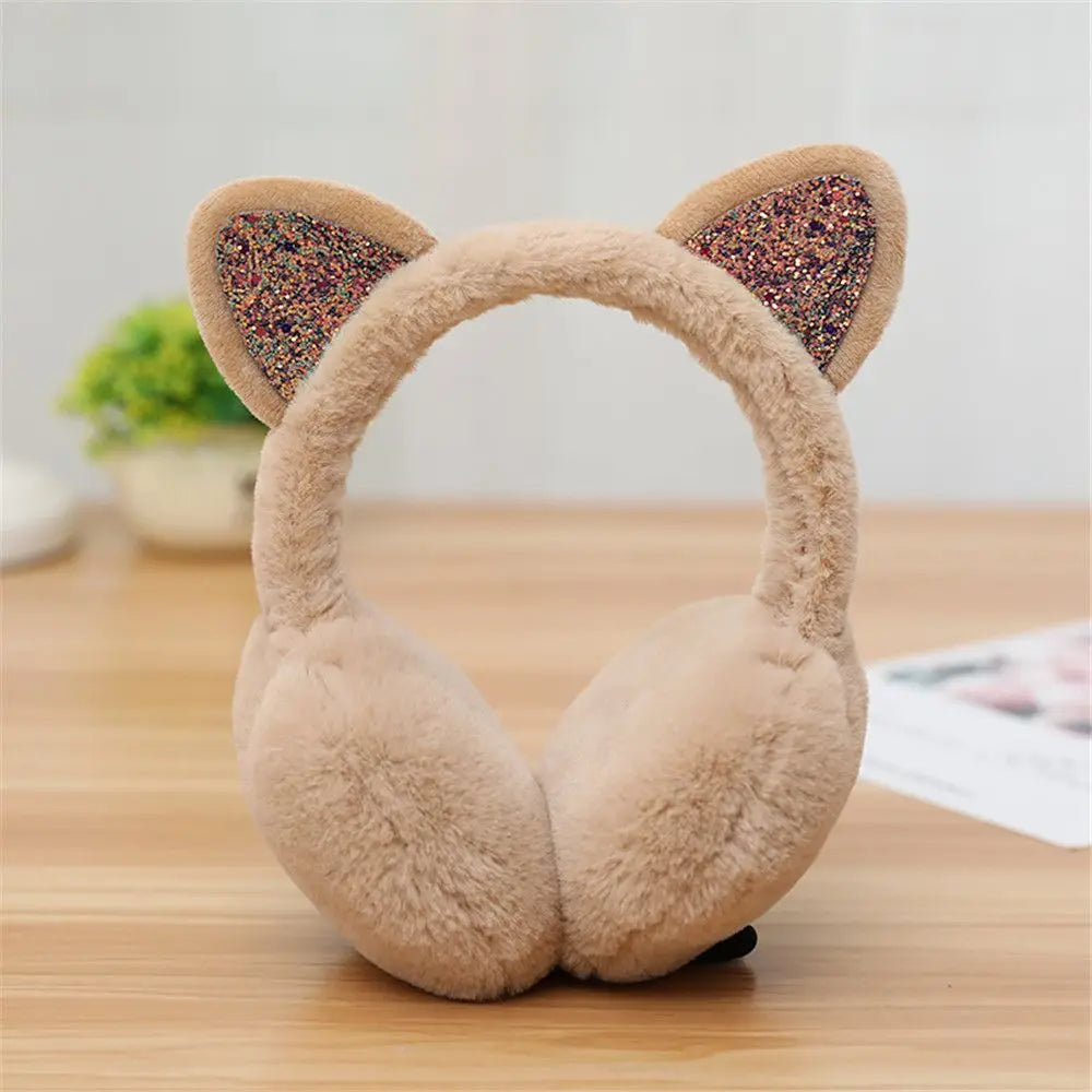 Cat-Themed Cozy Winter Earmuffs