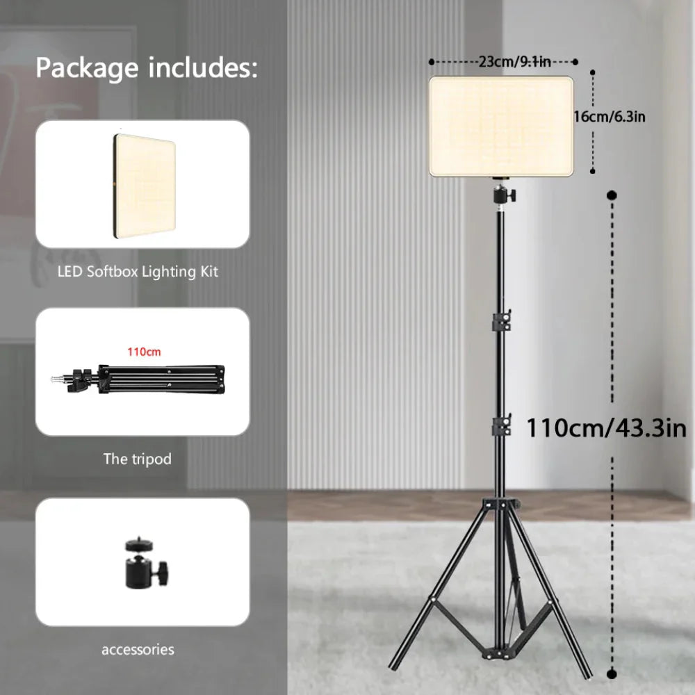 LED Studio Lamp with Tripod - Illuminating Your Studio Space with Style