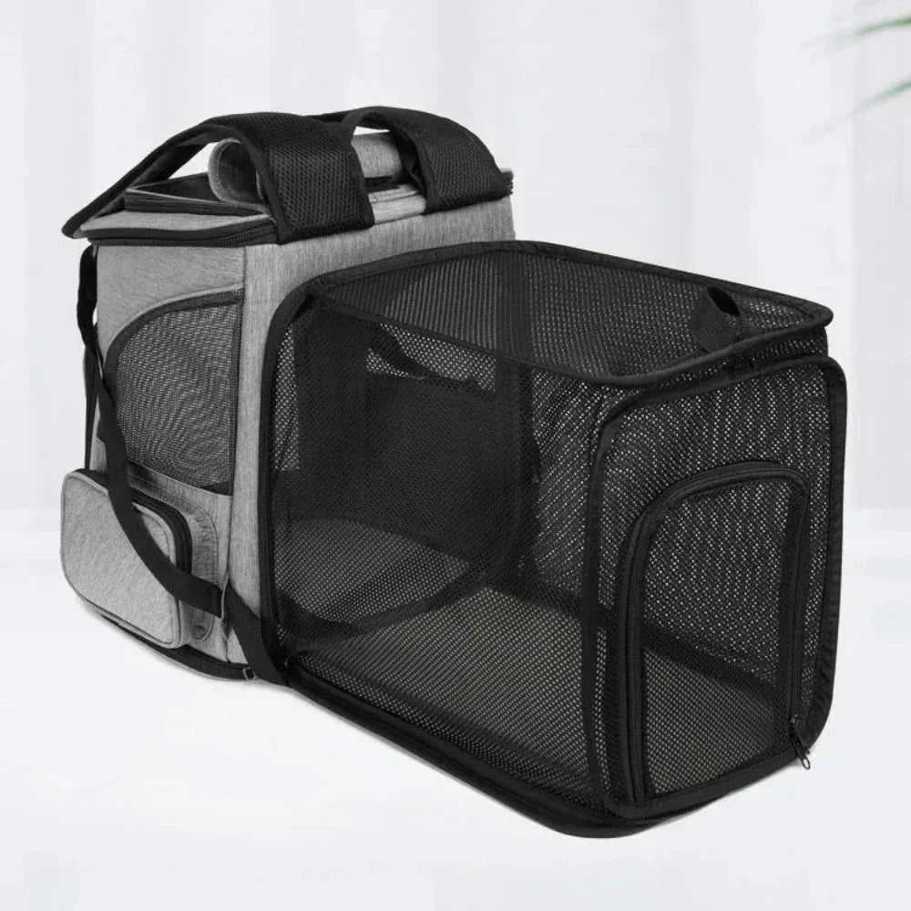 Pet Carrier Backpack with Foldable Design for Comfortable Travel with Your Furry Friend