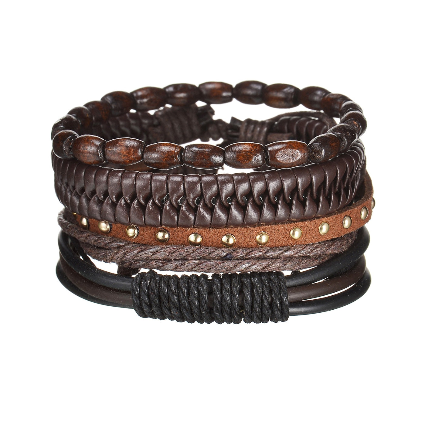 Contemporary Men's Layered Wristband