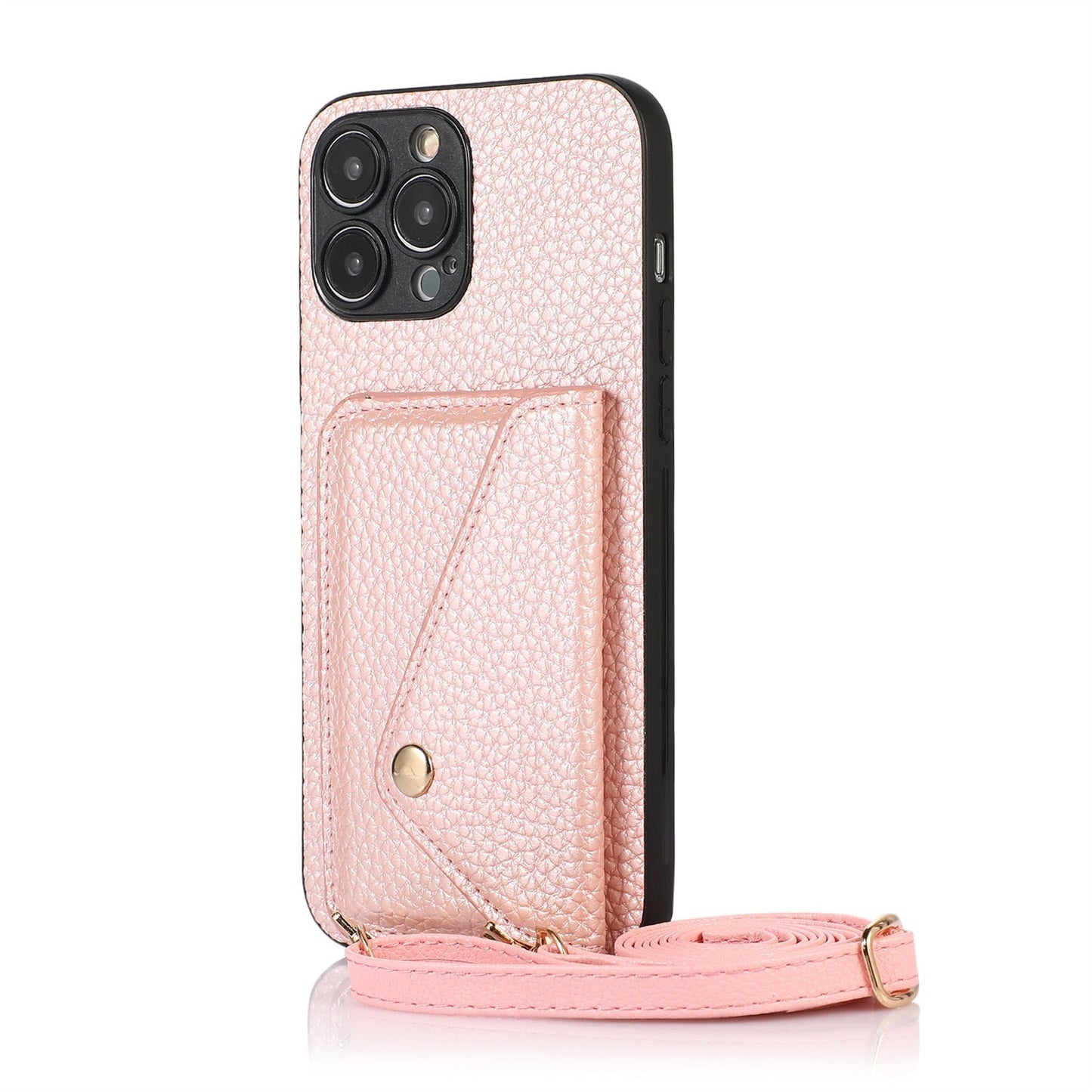 Streamlined Phone Cover with Attached Side Pocket and Carry Strap