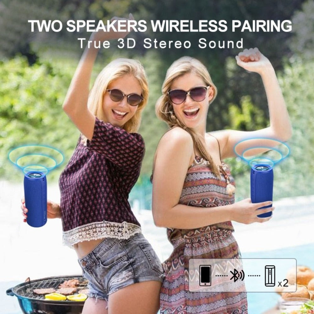 Portable Waterproof Bluetooth Subwoofer Speaker