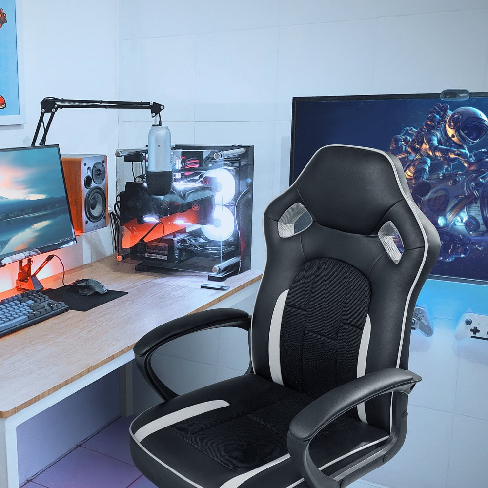 Dragon Faux Leather Gaming Chair for Racing Enthusiasts