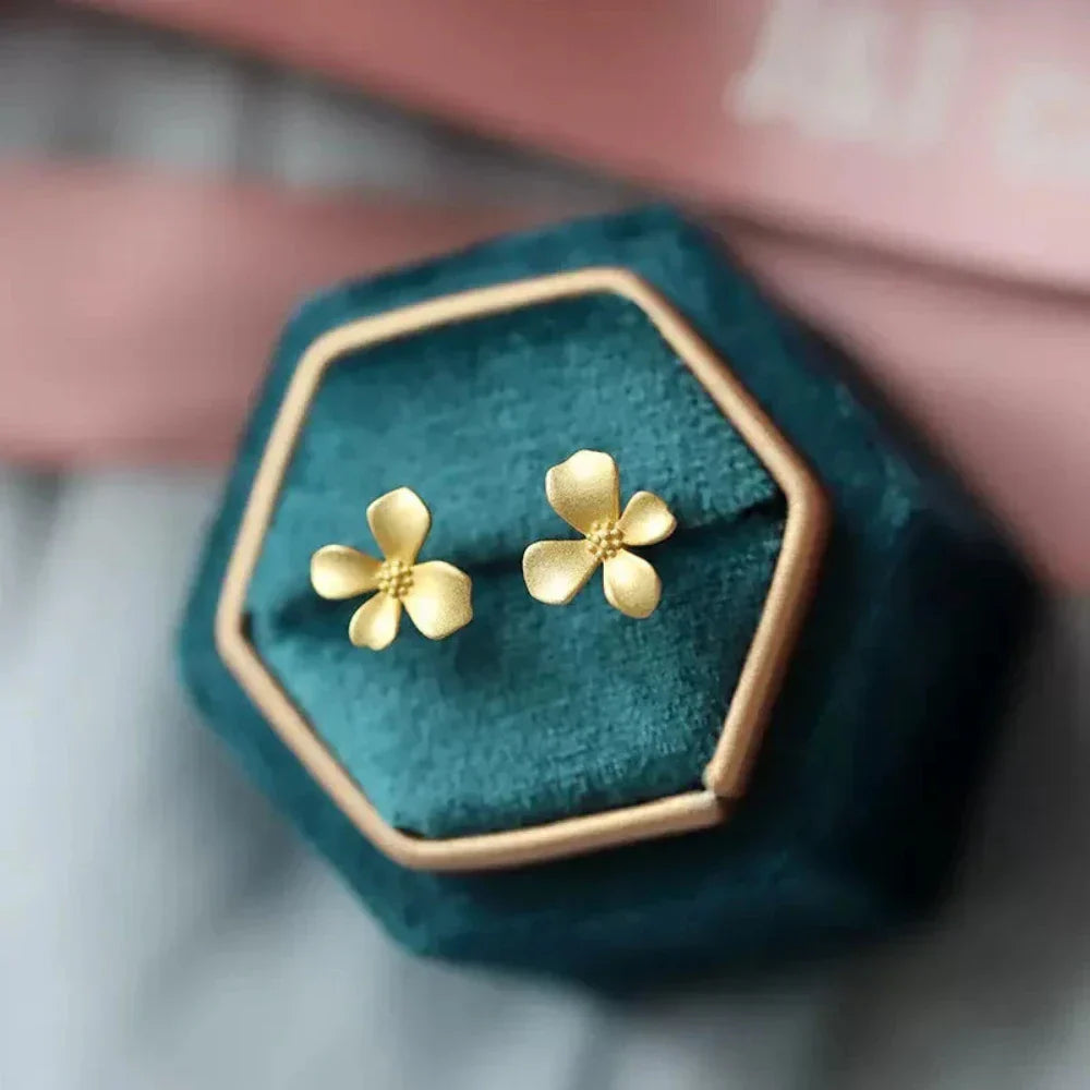 Floral Stud Earrings for a Subtle and Elegant Look