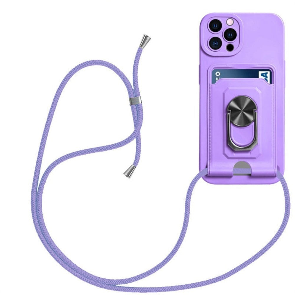 Cellphone Shoulder Bag with Card Holder and Detachable Strap