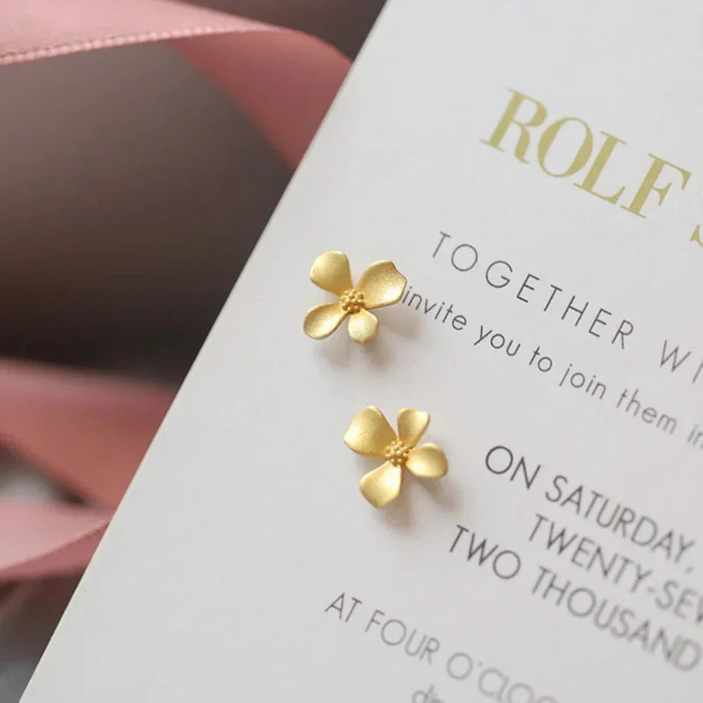 Floral Stud Earrings for a Subtle and Elegant Look