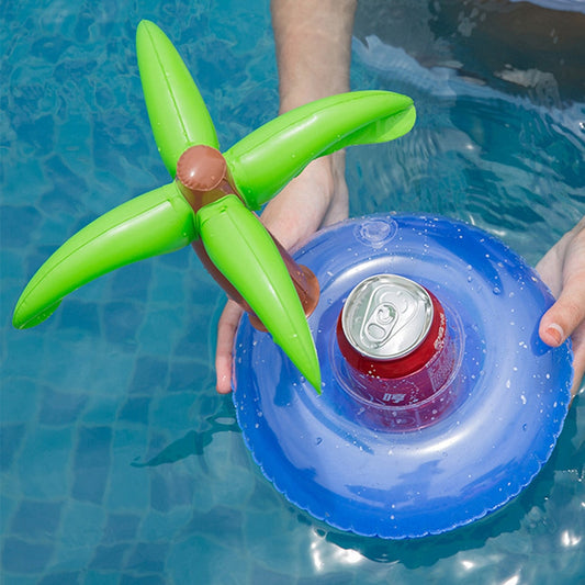 Palm Tree Inflatable Drink Holder for Pool Use