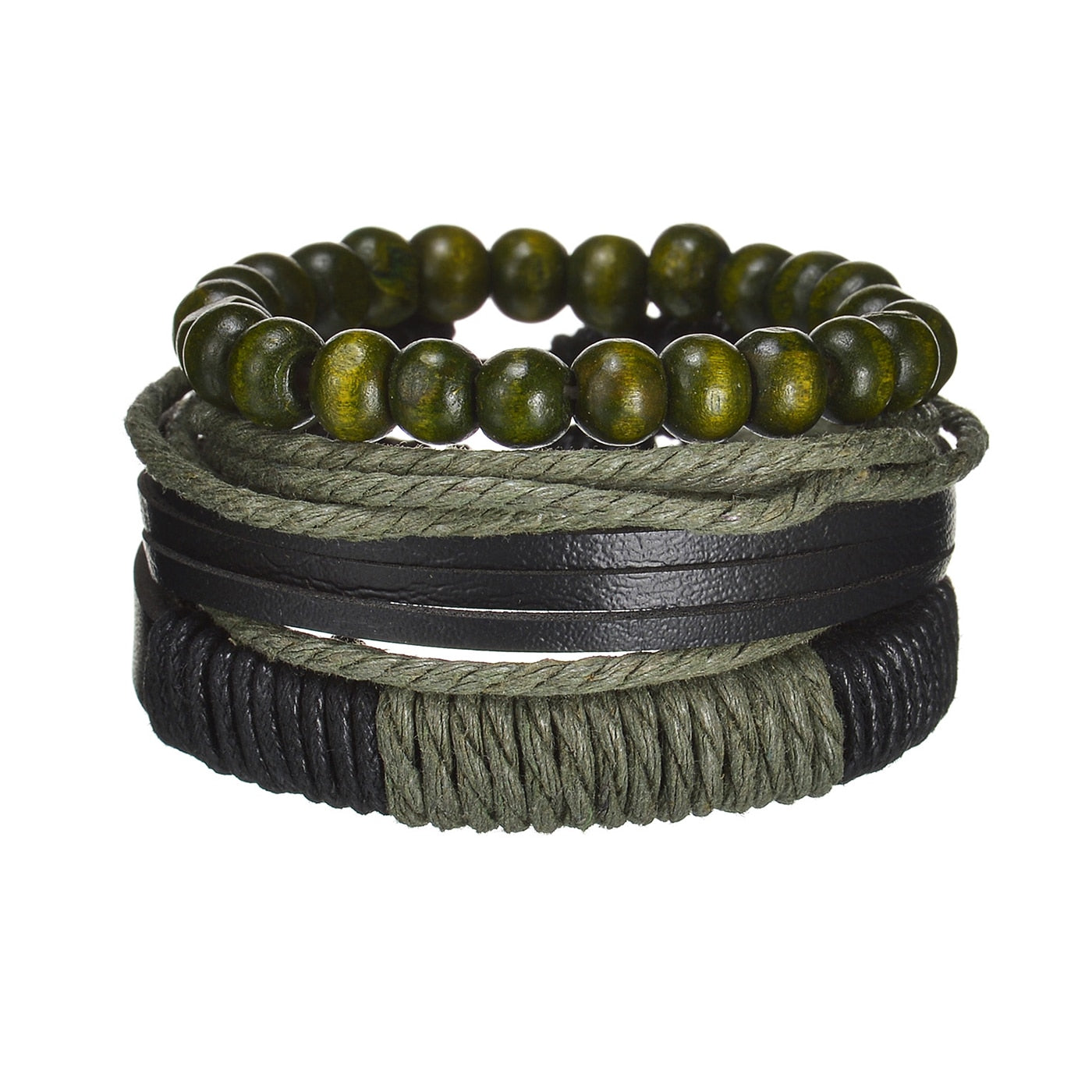 Contemporary Men's Layered Wristband
