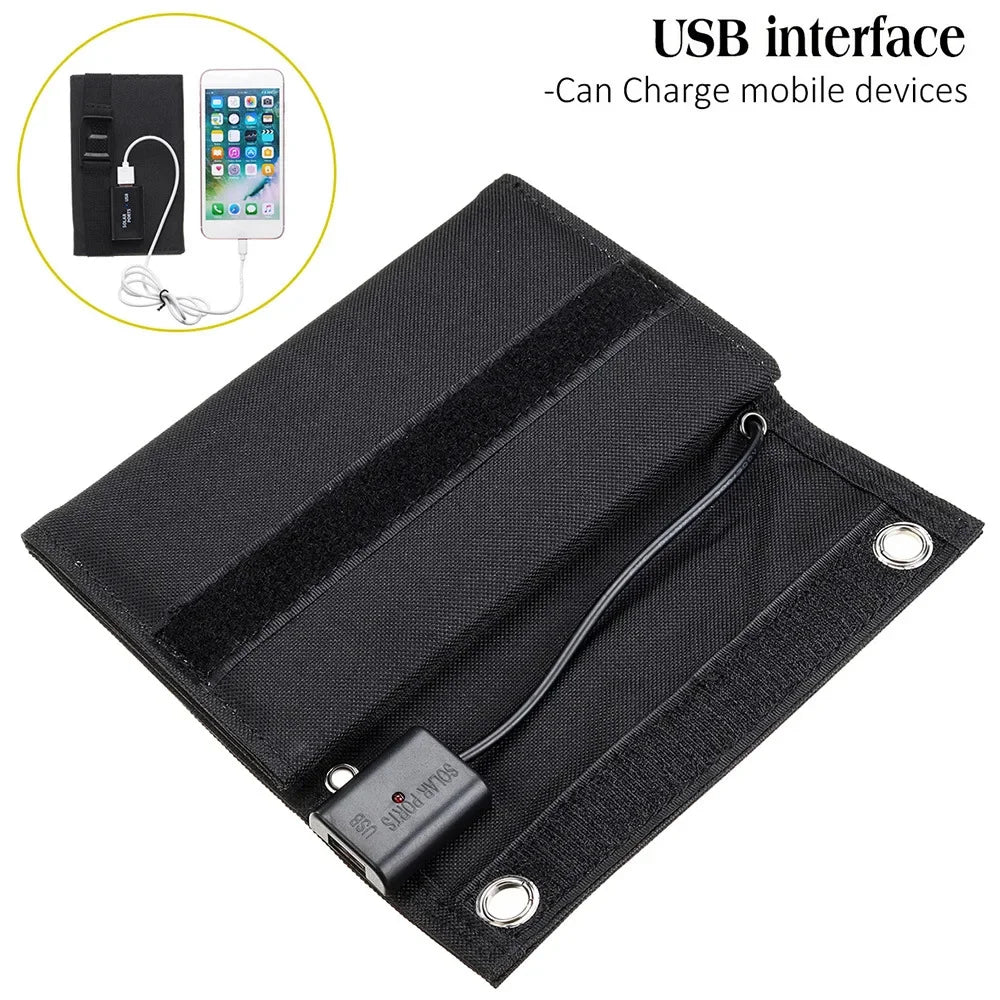 Cell Phone Solar Charger with USB Connection - Portable