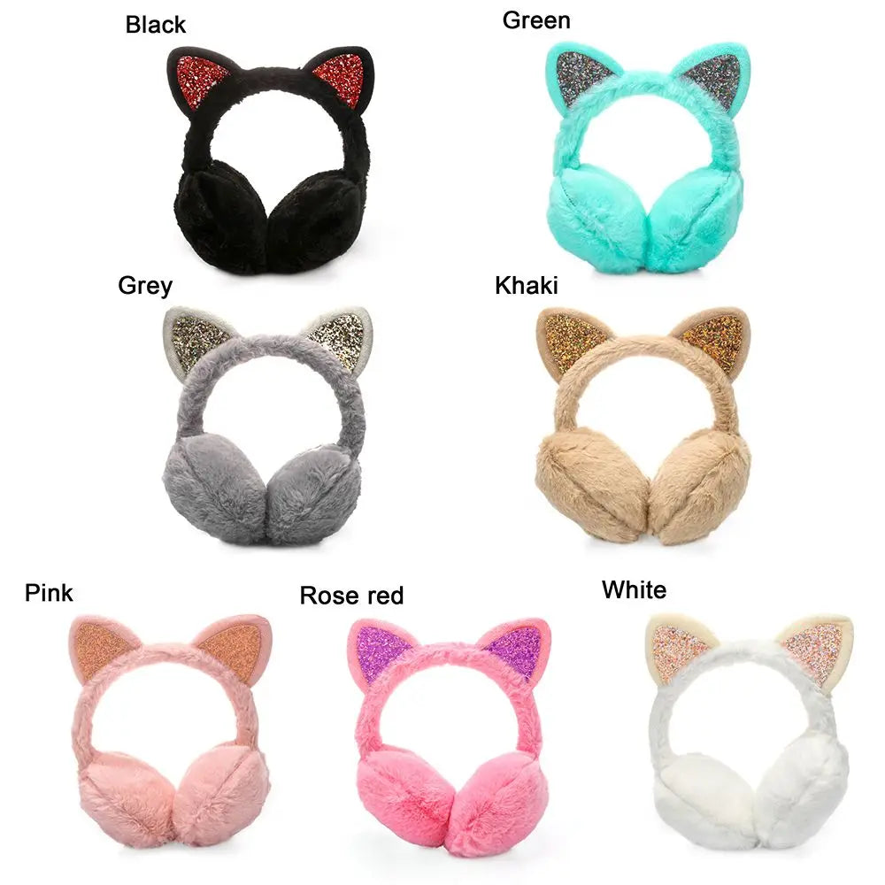 Cat-Themed Cozy Winter Earmuffs