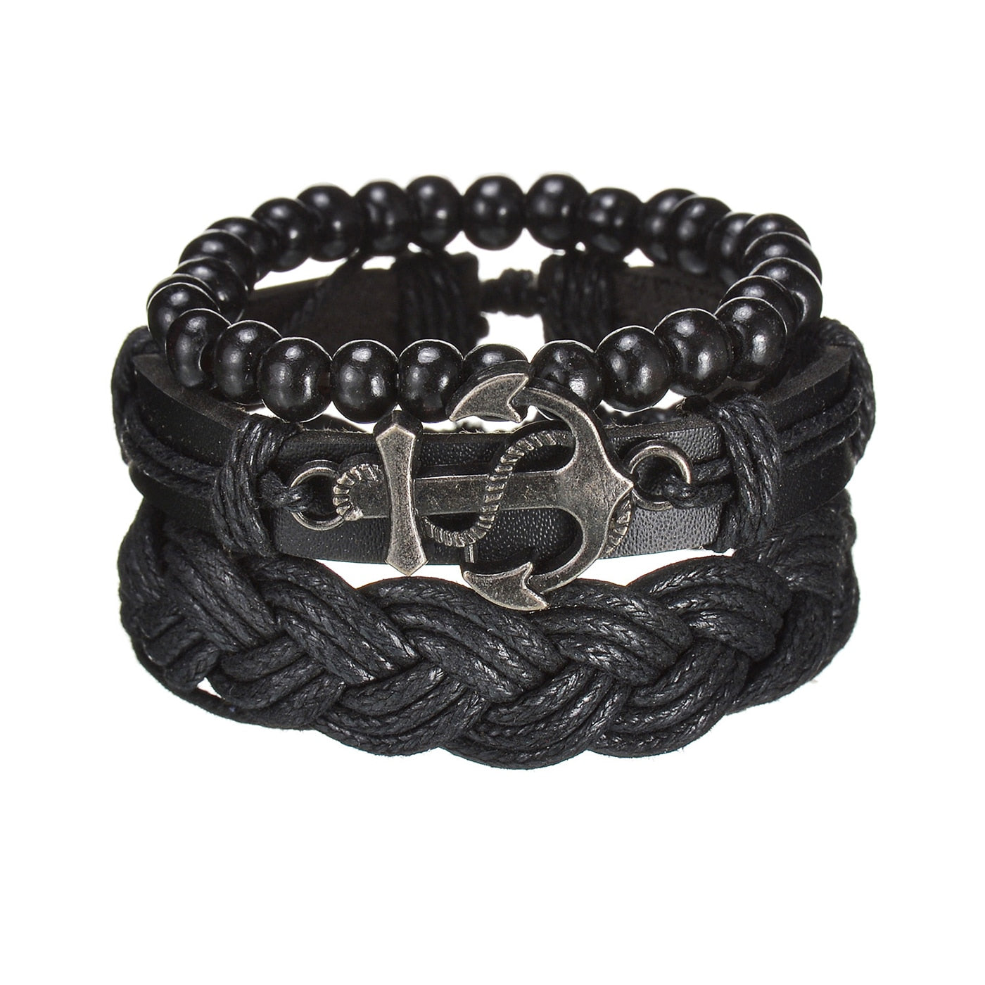 Contemporary Men's Layered Wristband