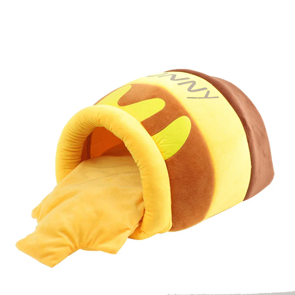 Honey Jar Themed Adorable Cat Bed