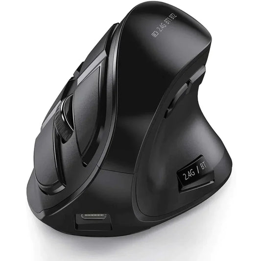 Wireless Vertical Mouse with Bluetooth and 2.4Ghz Dual Mode