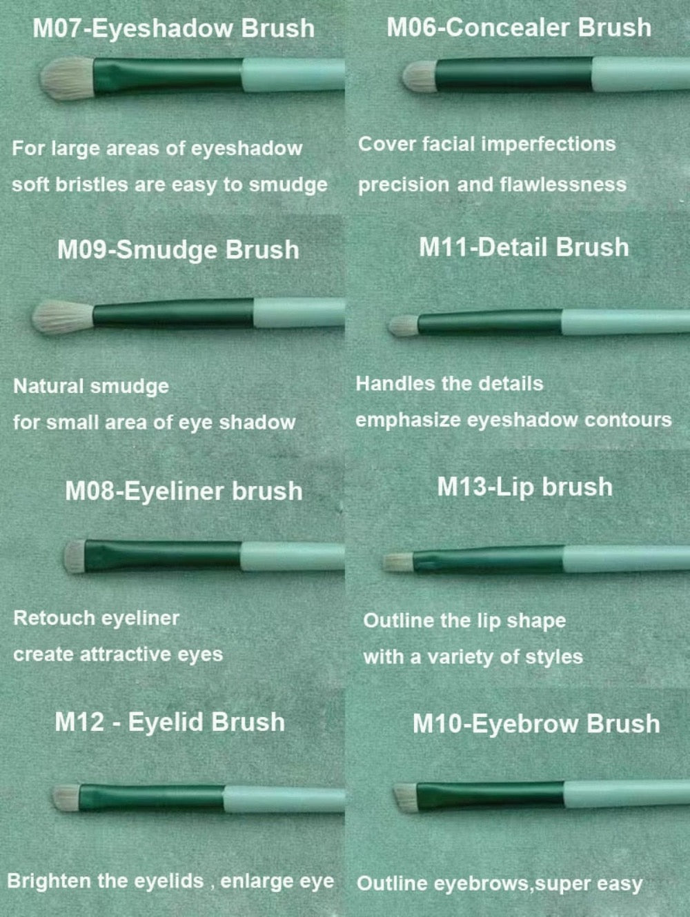 13-Piece Cosmetic Brush Collection