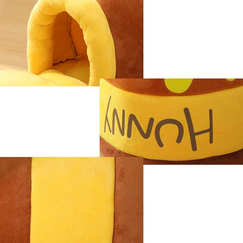 Honey Jar Themed Adorable Cat Bed