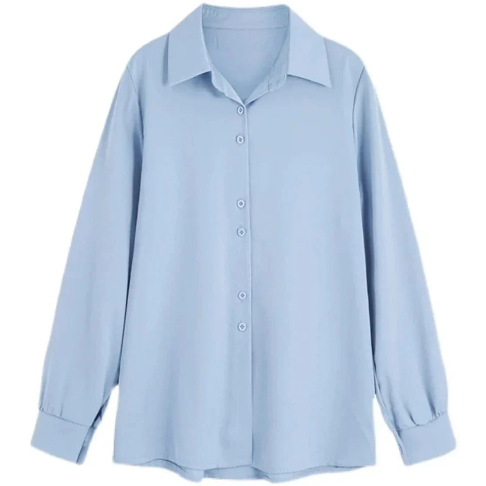 Button-Up Blouse for Women's Business Attire