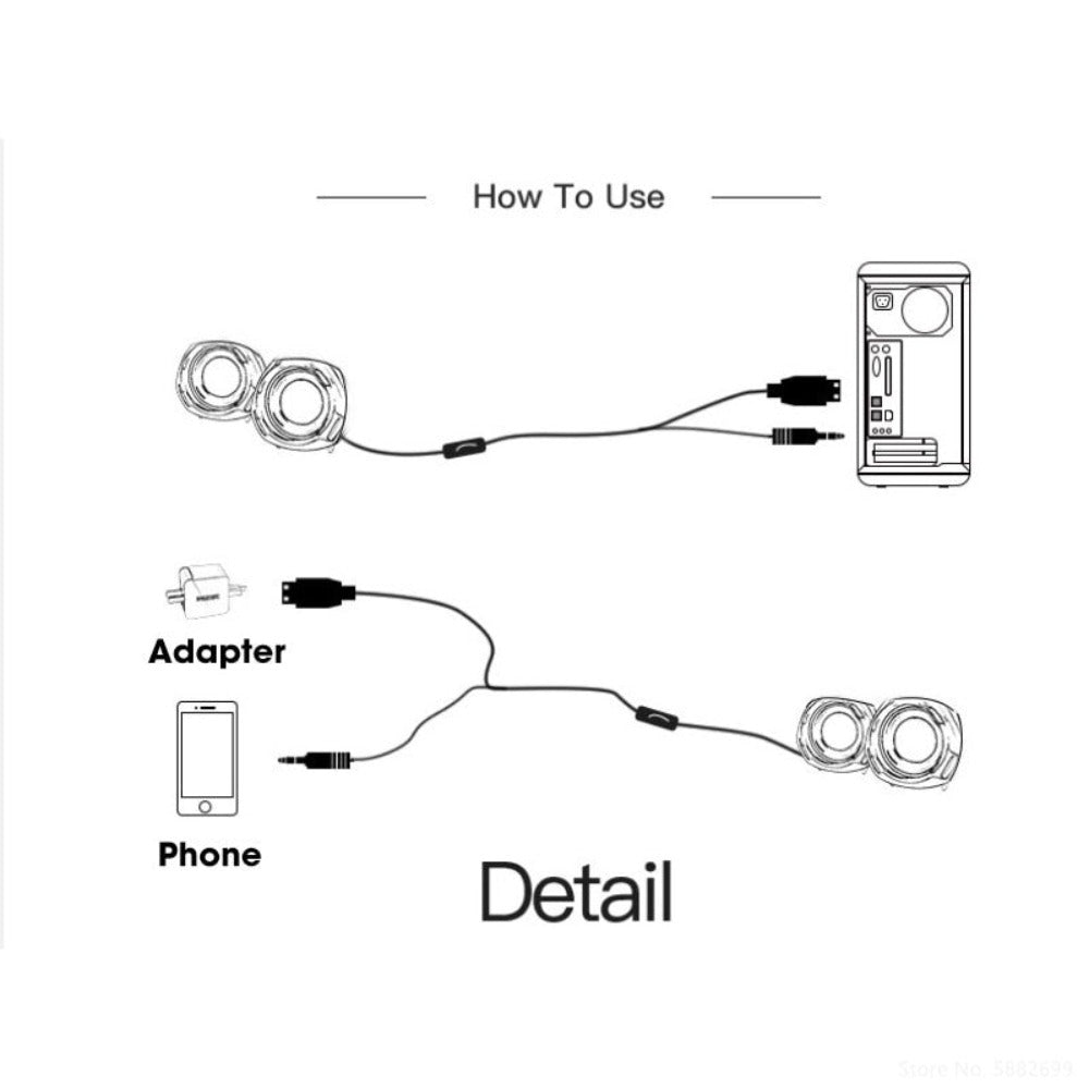 Compact RGB PC Speaker