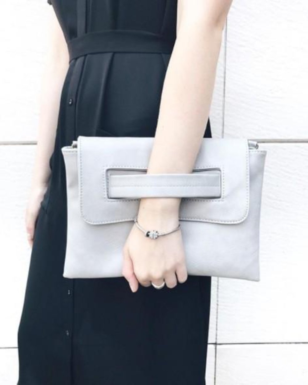 Faux Leather Envelope Clutch for Women