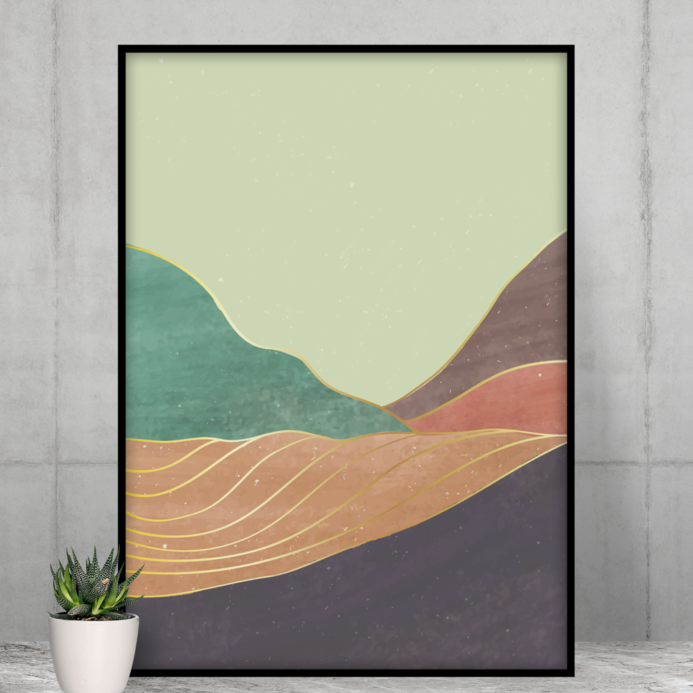 Premium Matte Vertical Posters: Serene Peaks