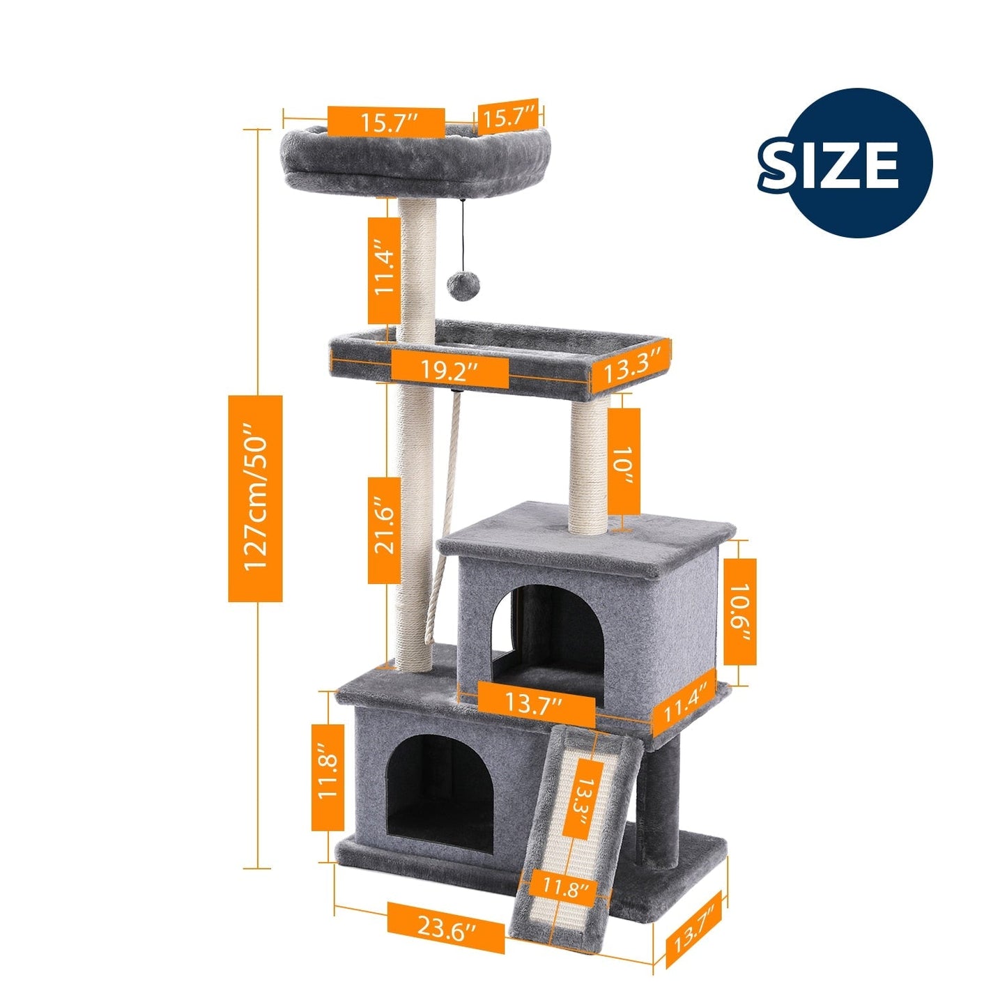 Entertainment Tower with Stairs for Cats