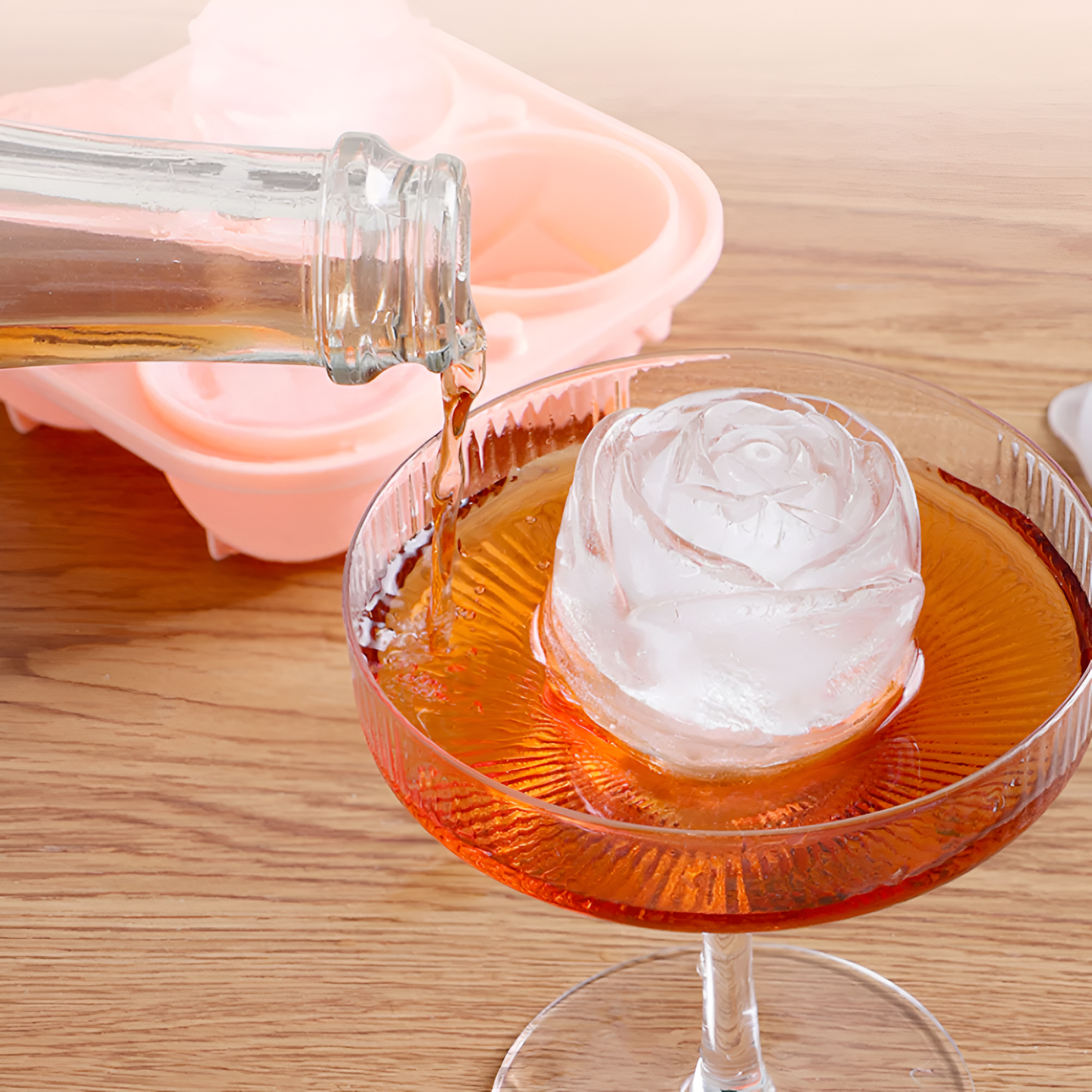 Ice Mold: Blossoming Rose Shape