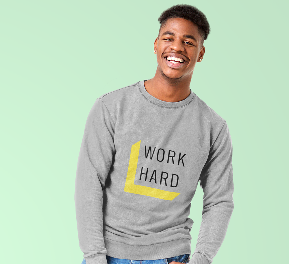 Men's Sweatshirt for a Motivational Work Ethic