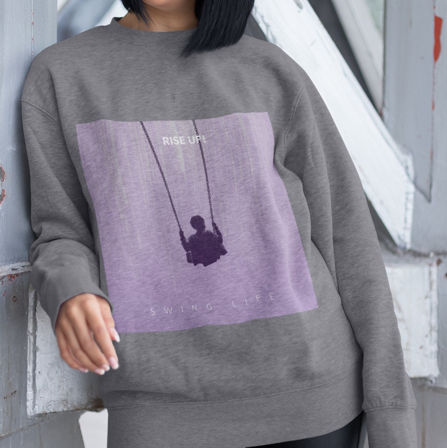 Purple Logo Sweatshirt for Women