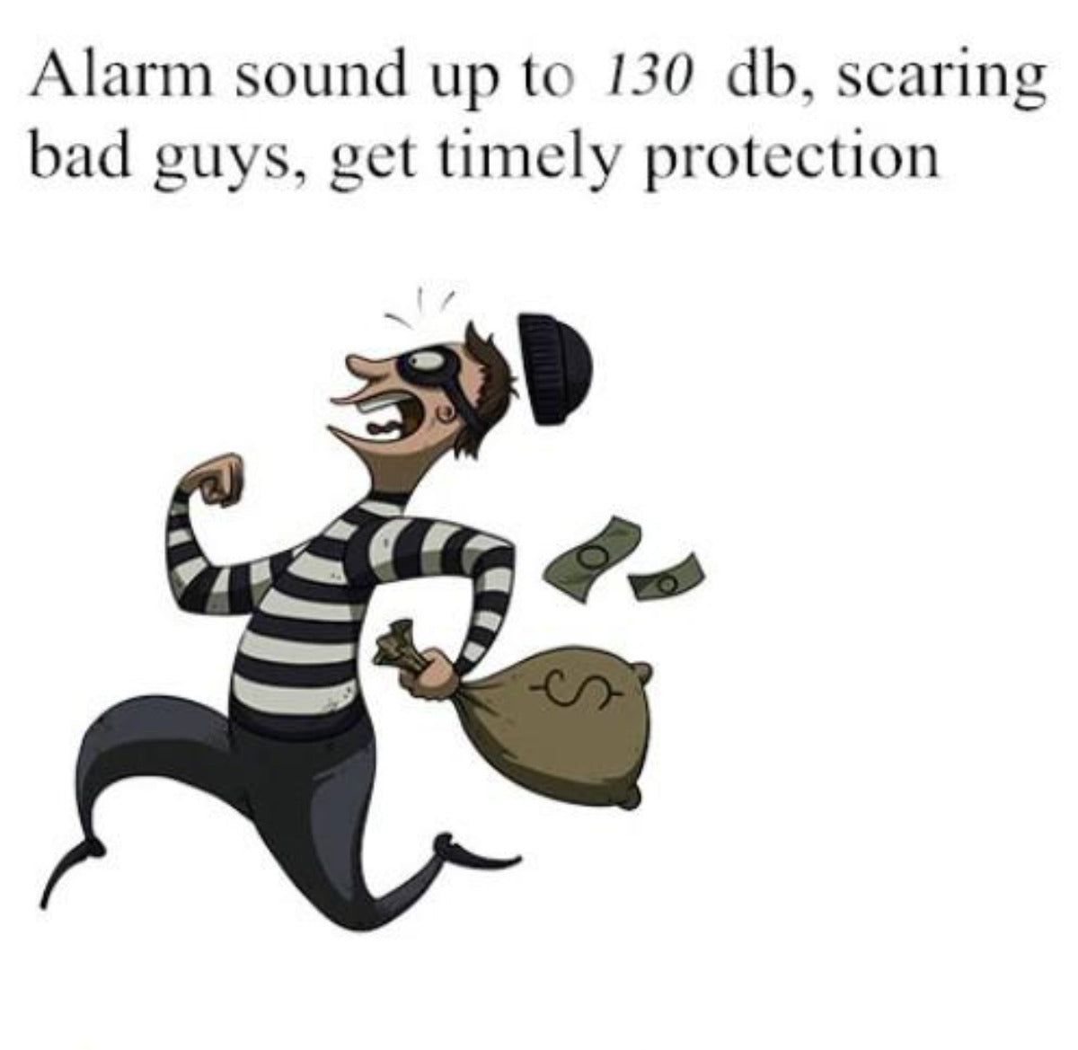 Keychain LED Safety Alarm