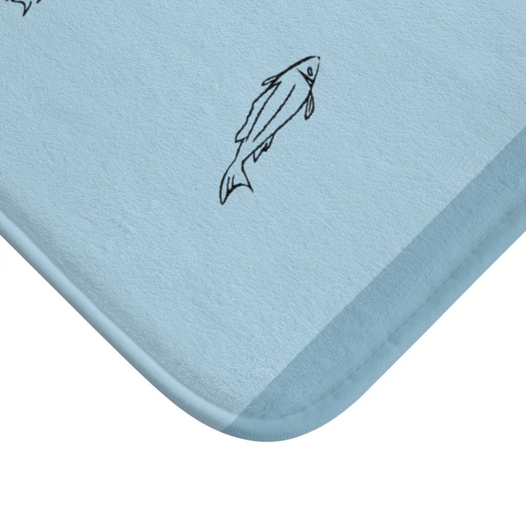 Oceanic Fish Bath Mat